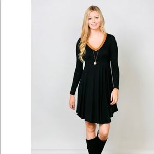V-neck Swing Dress